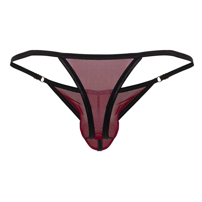 Candyman 99776 Mesh Thongs Color Bourgogne