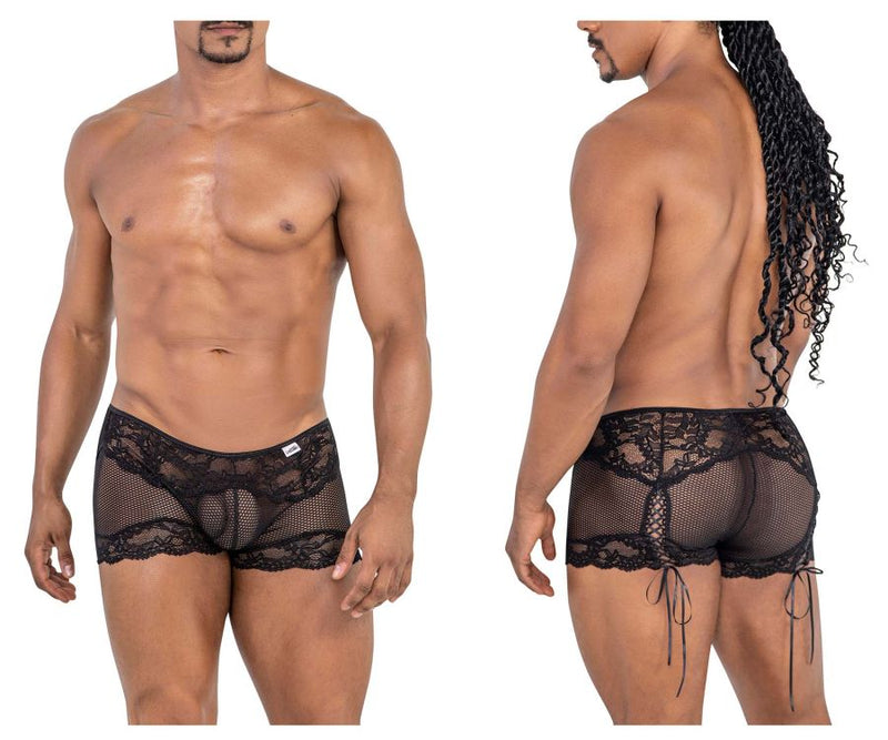 Candyman 99779 Mesh Lace Trunks Color Black