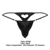 CandyMan 99789 Heart Thongs Color Black