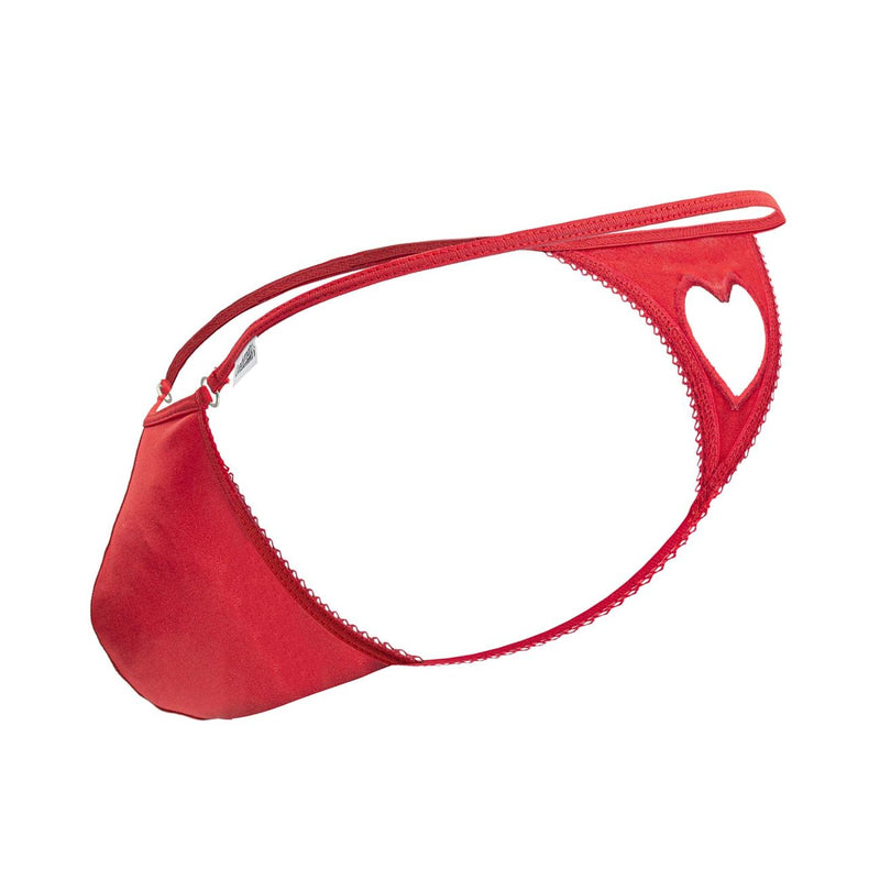 CandyMan 99789 Heart Thongs Color Red