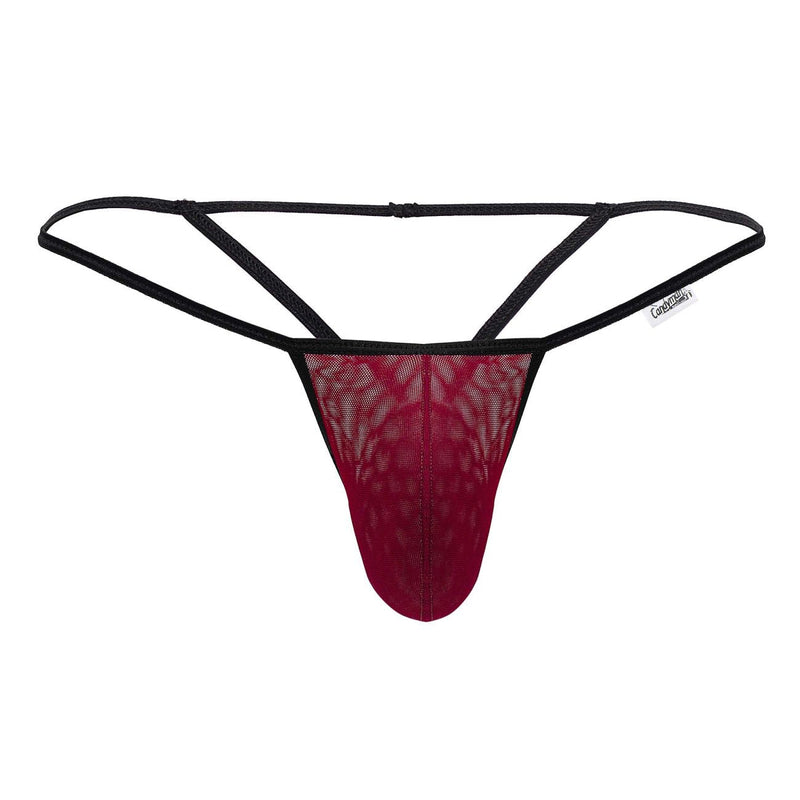 CandyMan 99795 Mesh G-String Thongs Color Burgundy