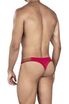 Inteligente 0924 Cerise tangas color rojo