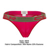 Inteligente 0924 Cerise tangas color rojo