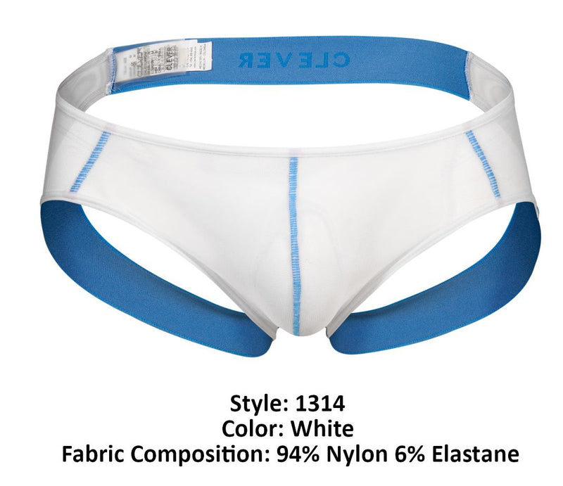 Intelligent 1314 Couleur de jockstrap de chuchure blanche