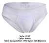 Intelligent 1532 Swirl Briefs Color blanc