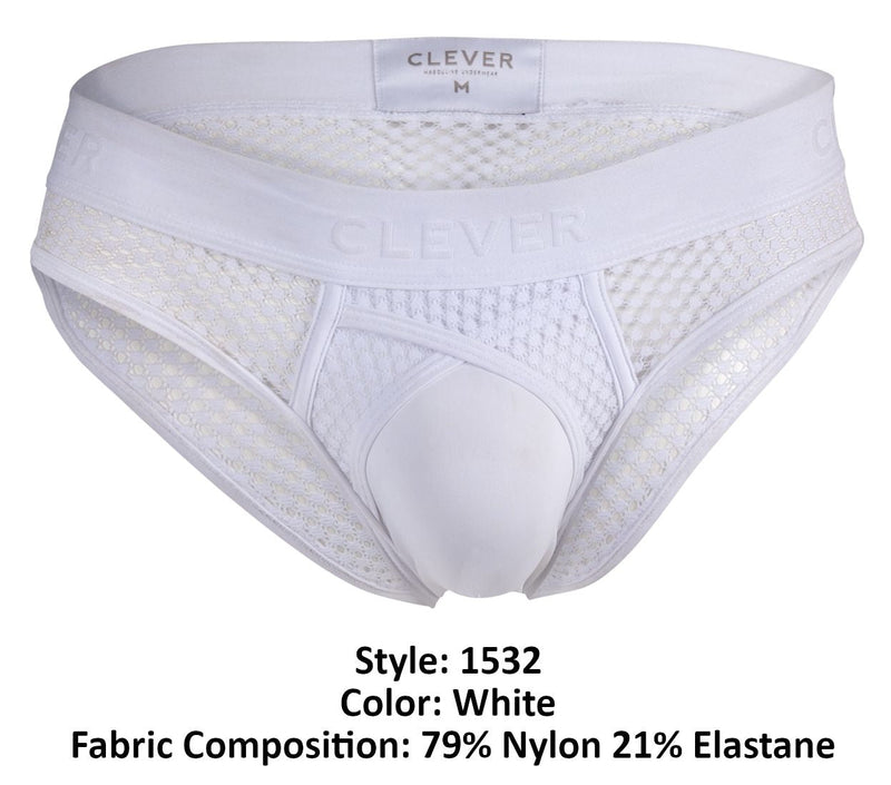 Clever 1532 Swirl Briefs Color White