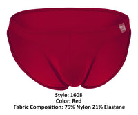 Inteligente 1608 beatnik bikini color rojo