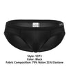 Intelligent 5373 Australian Latin Briefs Color noir