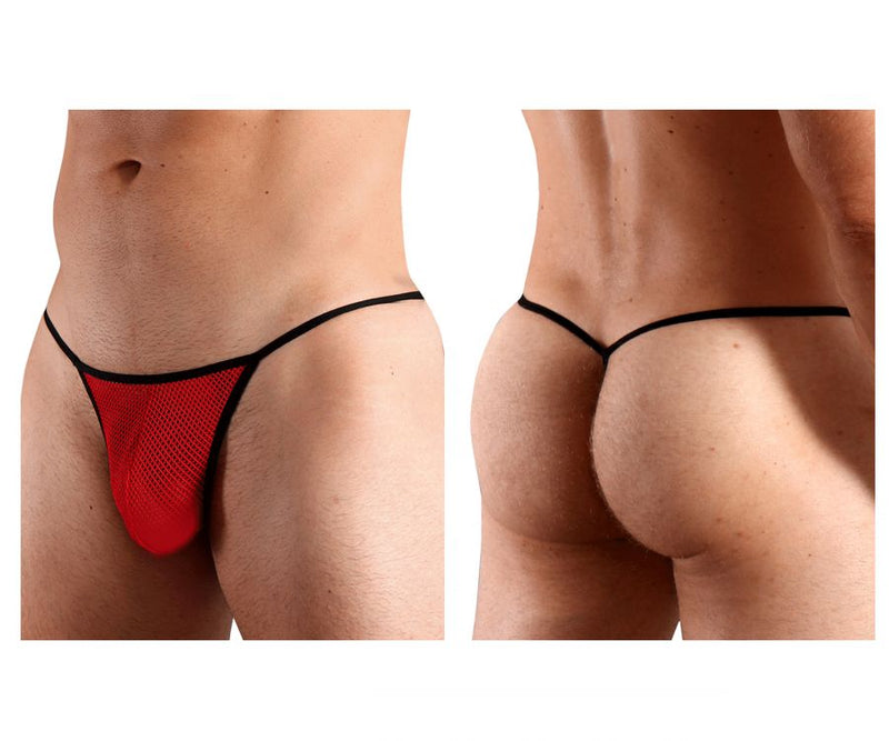 Doreanse 1306-RED Mesh G-string string couleur rouge