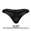 Doreanse 1392-Blk Euro Thong Color noir