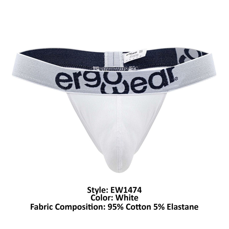 ERGOWEAR EW1474最大棉花丁字色颜色白色