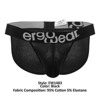 Ergowear EW1483 Color de bikini de algodón máximo negro