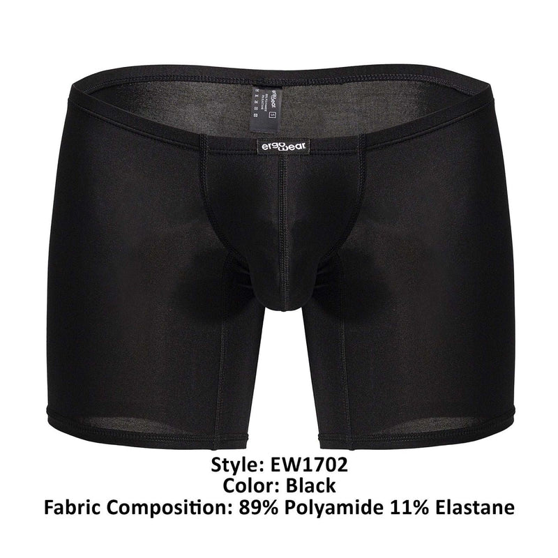 ErgoWear EW1702 X4D ملابس داخلية بوكسر اللون أسود