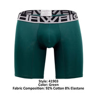 HAWAI 41903 Solid Athletic Boxer Briefs Color Green