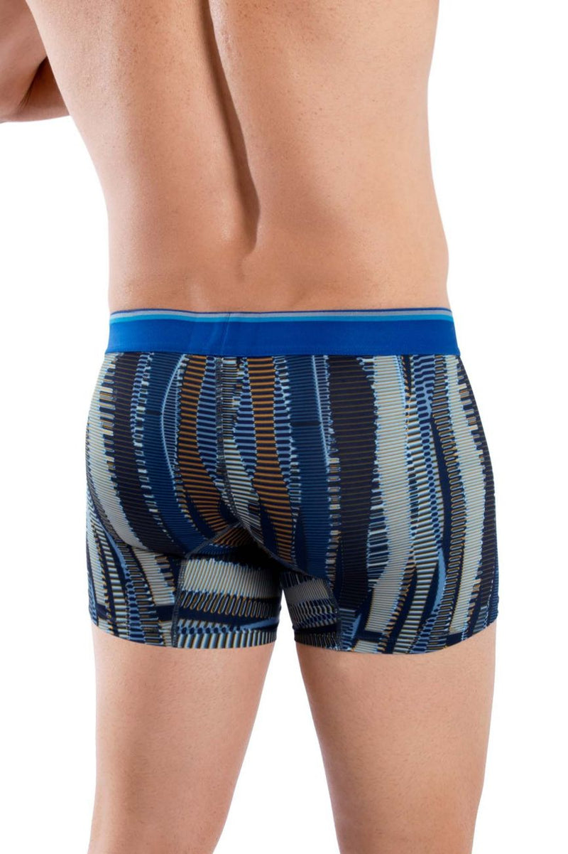 HAWAI 42121 Printed Athletic Trunks Color Royal Blue