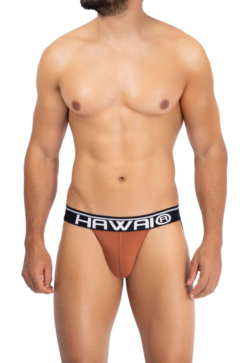 Hawai 42166 Couleur de jockstrap en microfibre solide ambre