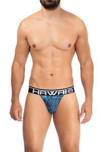 Hawai 42168 Couleur de jockstrap en microfibre imprimé Couleur Royal Bleu