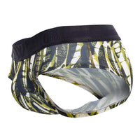 HAWAI 42192 Printed Microfiber Hip Briefs Color Military Green