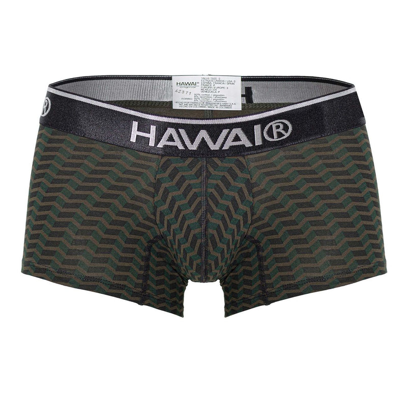 Hawai 42371 Couleur de troncs imprimés vert