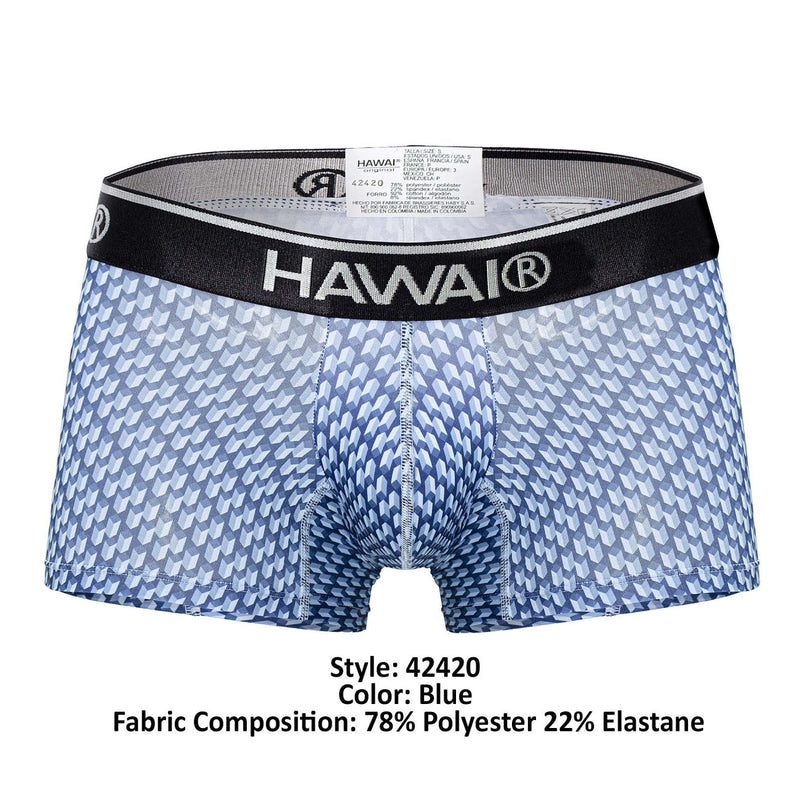 Hawai 42420 Trunks impresos color azul