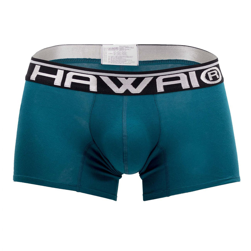 HAWAI 4986 Solid Athletic Trunks Color Petrol