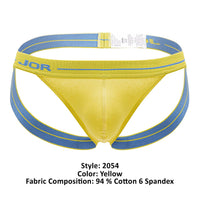 Jor 2054 Couleur de jockstrap quotidienne jaune