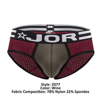 JOR 2077 Army Briefs Color Wine