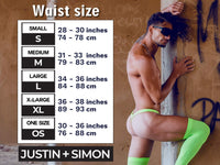 JUSTIN+SIMON XSJBU02 Bulge Thongs Color Turquoise