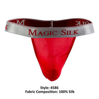 Magic Silk 4586 Silk Knit Micro Thong Color Red