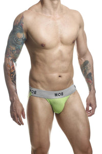 MaleBasics MBL107 MOB Classic Fetish Jock 3 Inches Jockstrap Color Green