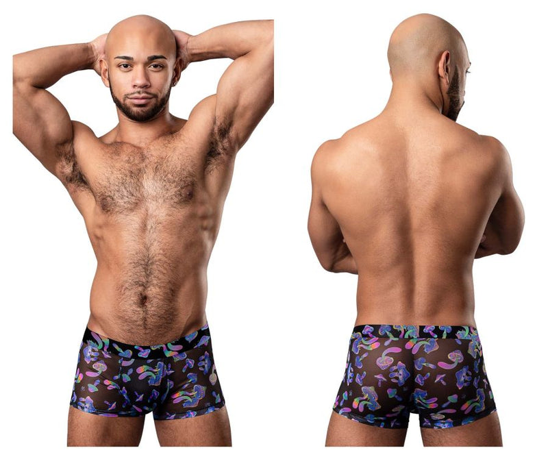 Male Power 145-294 Hazy Dayz Pouch Short Color Mushrooms