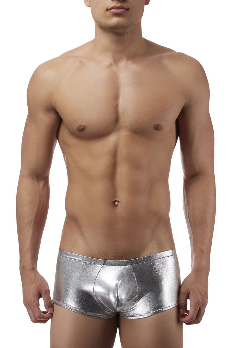 Male Power 153070 Heavy Metal Mini Short Boxer Briefs Color Silver