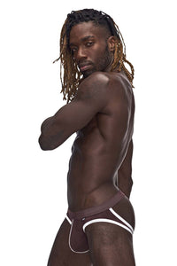 Male Power 354-273 Sport Mesh Jock Color Burgundy