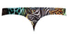 Male Power 439-295 Go Wild Thong with 2 Rings Color Multi Animal