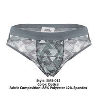 Male Power SMS-012 Sheer Prints Thong Color Optical