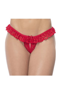 Mapale 119 en dentelle PEEK-A-BOO COULEUR ROUGE