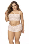 Mapale 206x Panty et haut en dentelle Color Ivory