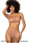 Mapale 206 Panty y Top Lace Set Color Taupe