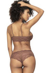 MAPALE 207 Panty y Top Lace Set Color Cocoa