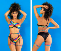 Mapale 2720 Three Piece Set Color Black Prints