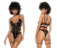 MAPALE 2749 Elin Bodysuit Color Wet Look Negro