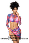 Mapale 47010 Two Piece Set Color Sunset Print