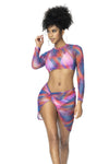 Mapale 47010 Two Piece Set Color Sunset Print