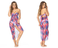 MAPALE 47011 Multiway Cover Up Color Sunset Print