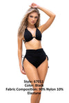 Mapale 67011 Underwired Two Piece Swimsuit Color Black