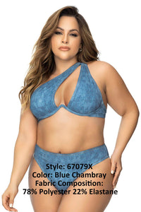 MAPALE 67079X ने दो टुकड़े स्विमिंग सूट कलर ब्लू Chambray को कम किया