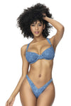 Mapale 67082 Couleur de maillot de bain en deux pièces sous deux pièces Chambray bleu