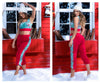 MAPALE 7409 SET PAJAMA DE TWO PIÈCES. Haut et pantalon couleur Red-Mint Imprimer