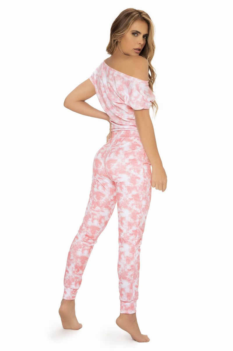 MAPALE 7465 ONESIE रंग गुलाबी टाई डाई