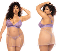 MAPALE 7540X Verona Babydoll más color lilas-desnudas